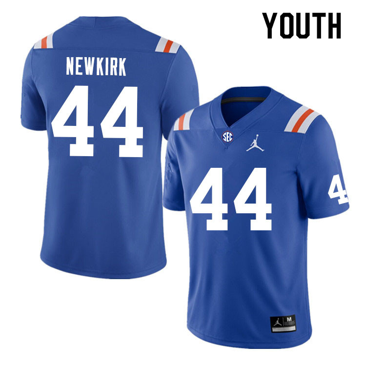 Youth #44 Daquan Newkirk Florida Gators College Football Jerseys Sale-Throwback - Click Image to Close